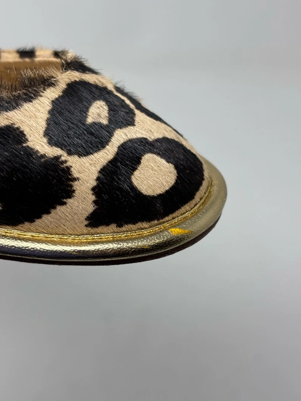 Diane Von Furstenberg Real Calf Hair Animal Print Flats Size 6.5 - Picture 13 of 15